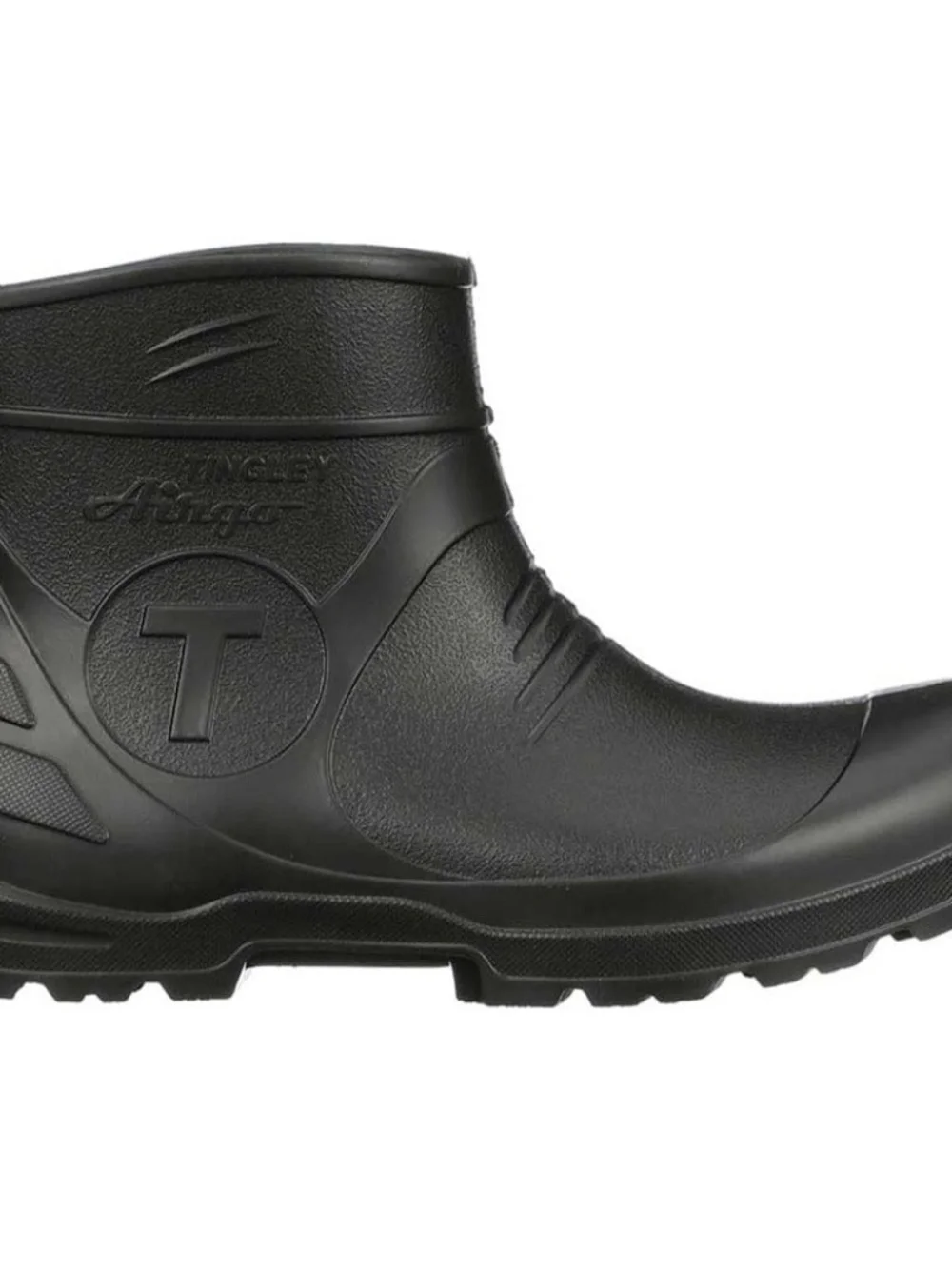 Tingley Airgo Black Waterproof Rubber Ankle Rain Mud Boots Unisex Size 7 M 9 W